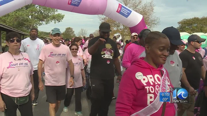 Thousands gathered at Mount Trashmore for the Making Strides Against Breast Cancer walk