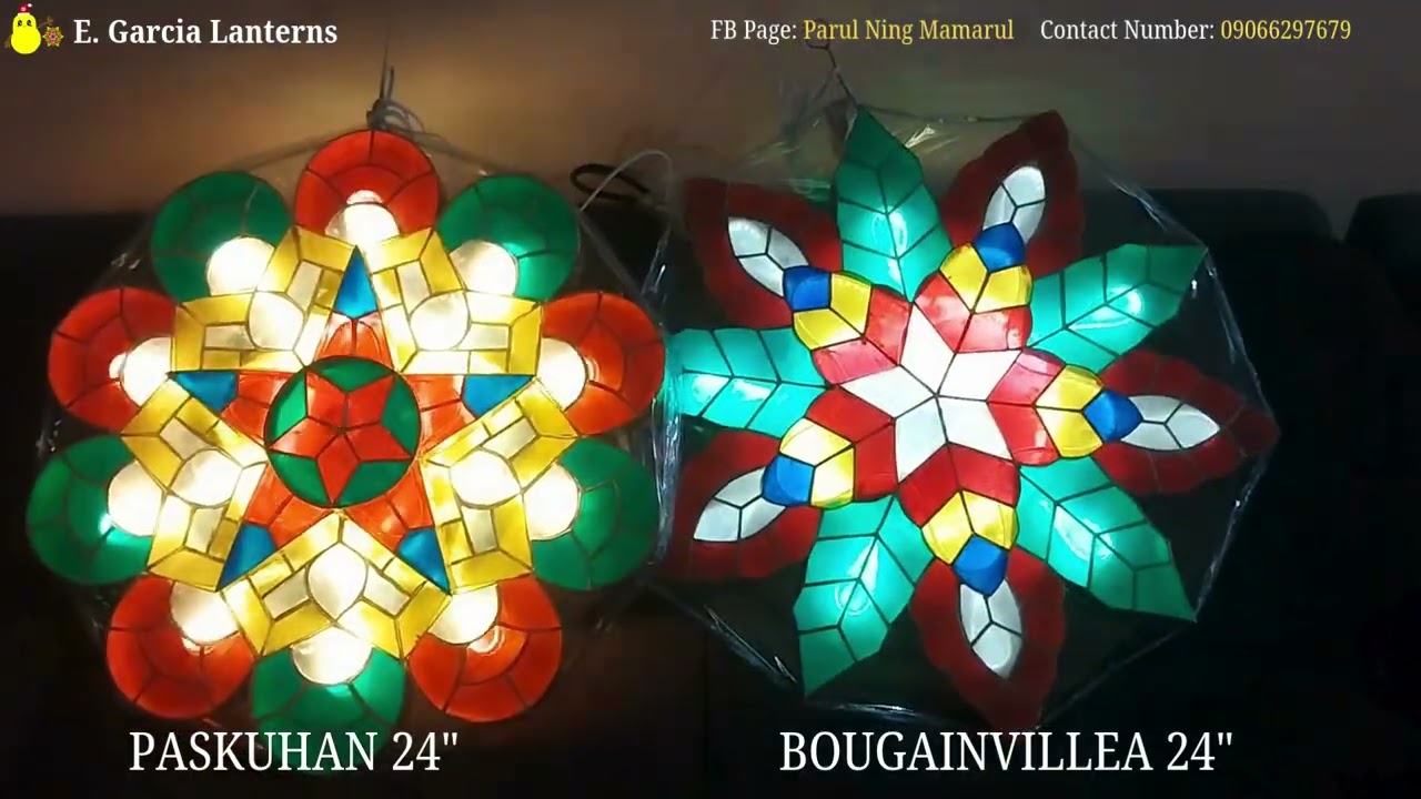 PASKUHAN AND BOUGAINVILLEA 24" CAPIZ LANTERN #christmaslantern #sanfernandopampanga #capizlantern