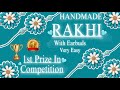 Rakhi making/ Rakhi making ideas at home/ handmade Rakhi for school competition / how to make Rakhi