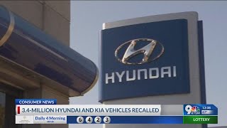 Hyundai and Kia recall nearly 3.4 million vehicles over fire risk, urge owners to park outdoors