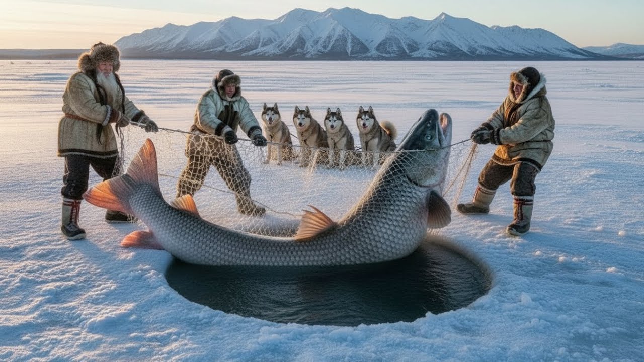 5000kg Fish Hunt in −71°C Yakutia | Saving Starving Children of a Frozen Tribe | Extreme Survival