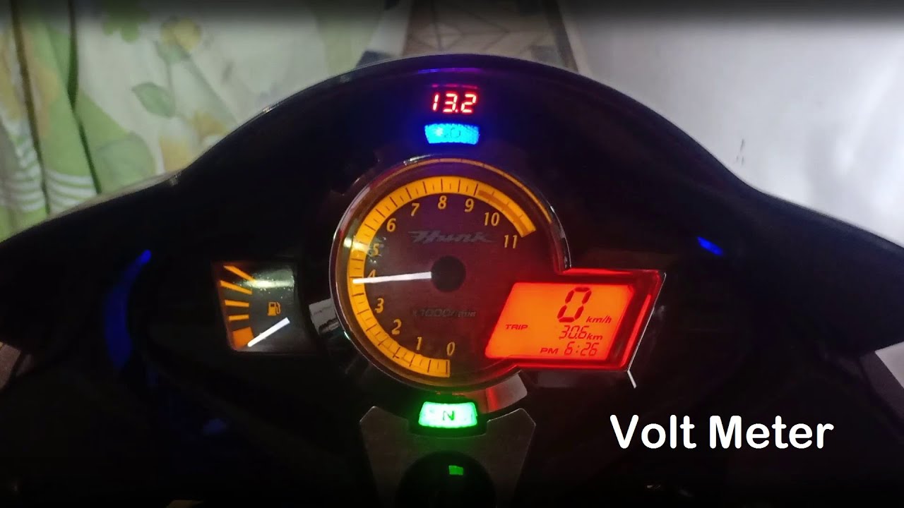 VOLTMETER In Bike Self Installed