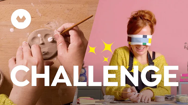 CHALLENGE: Painting Ceramics While Blindfolded - S...