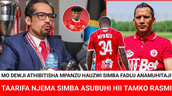 ASUBUHI HII SIMBA WATOA TAMKO MO DEWJI ATHIBITISHA MPANZU HAUZWI SIMBA FADLU BADO ANAMUHITAJI MPANZU