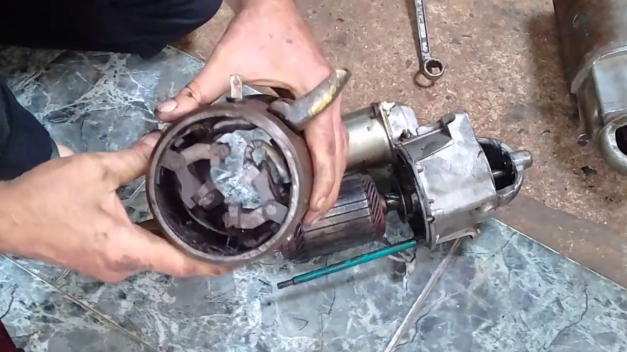 Motor De Arranque Troca De Bendix Youtube