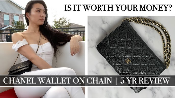 chanel wallet on chain calfskin