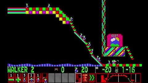 Lemmings World Tour Part 1: in which Arty has trouble... IN THE TUTORIAL RANK