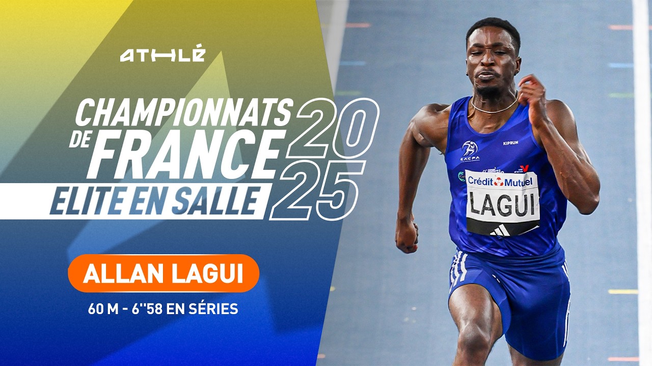 Allan Lagui frappe un grand coup en séries du 60 m, en 6''58 | Miramas 2025