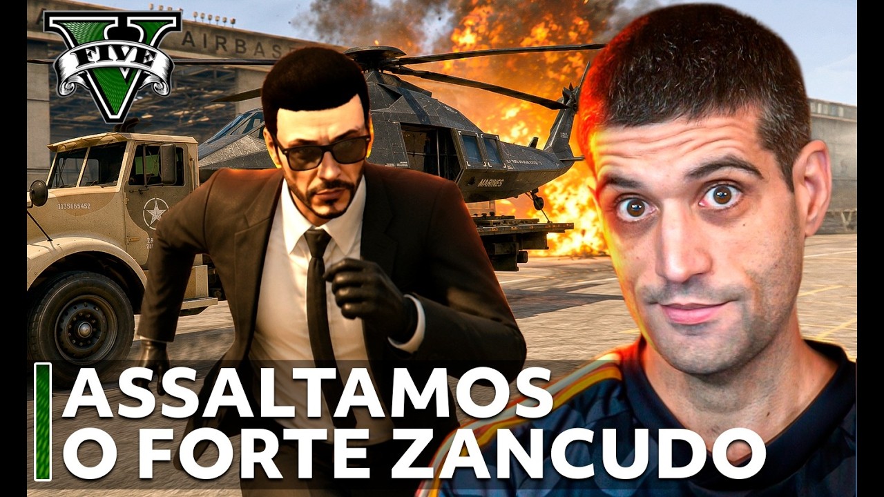 ASSALTAMOS O FORT ZANCUDO - GTA V Heists