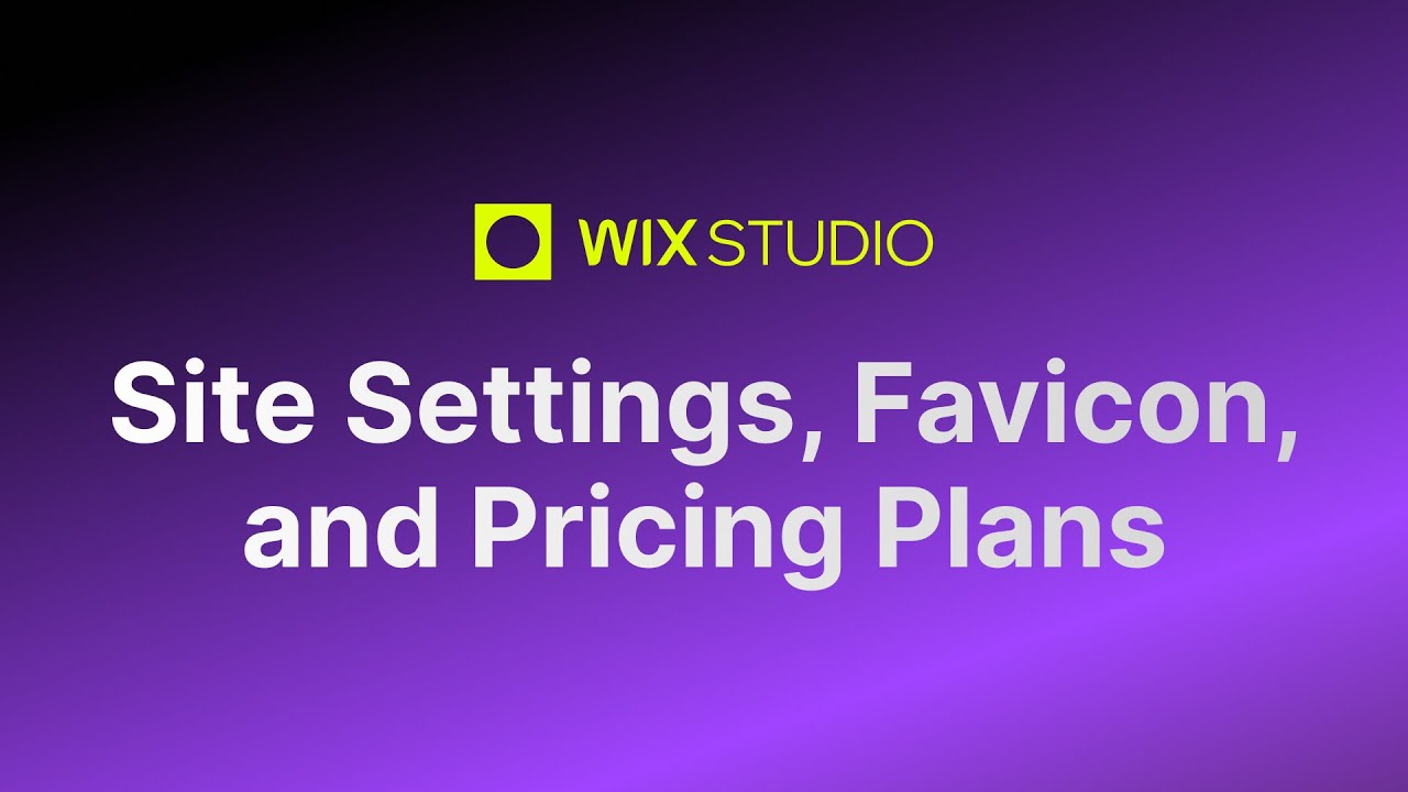 Wix Studio Settings, Pricing & Favicon: Complete Guide