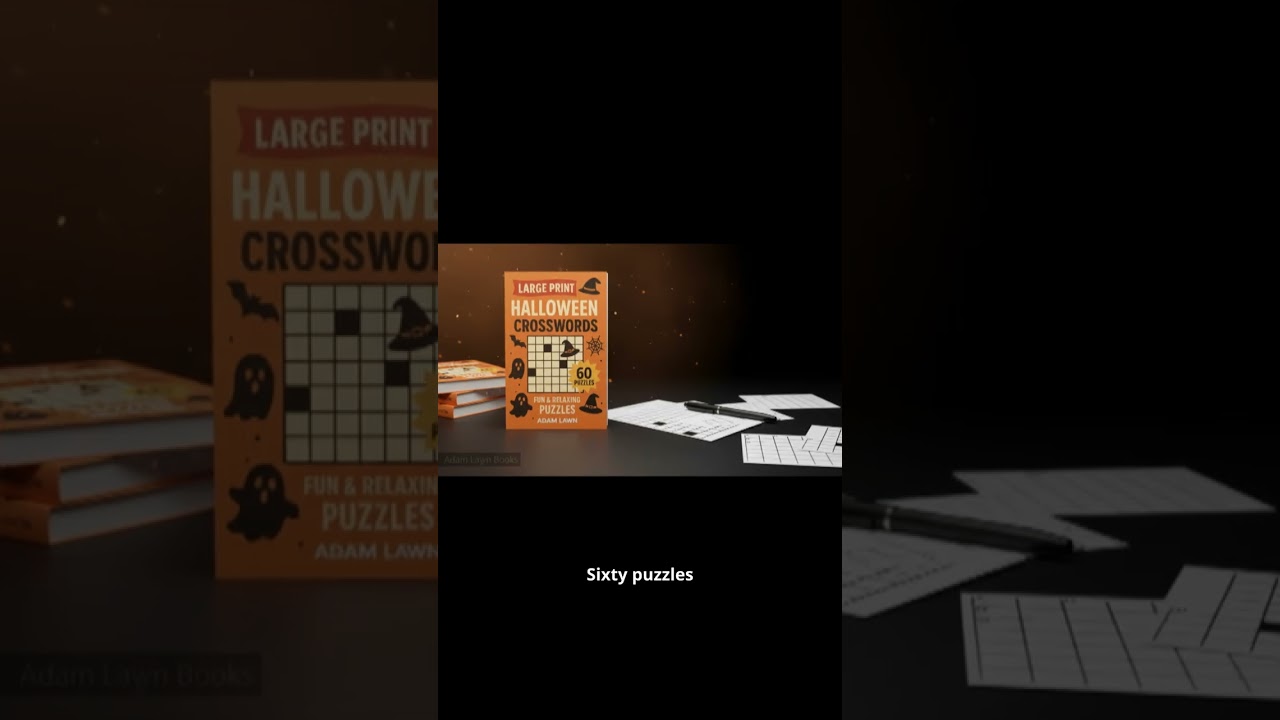 🎃 Halloween Crossword Puzzles – Spooky Fun in Large Print 👻