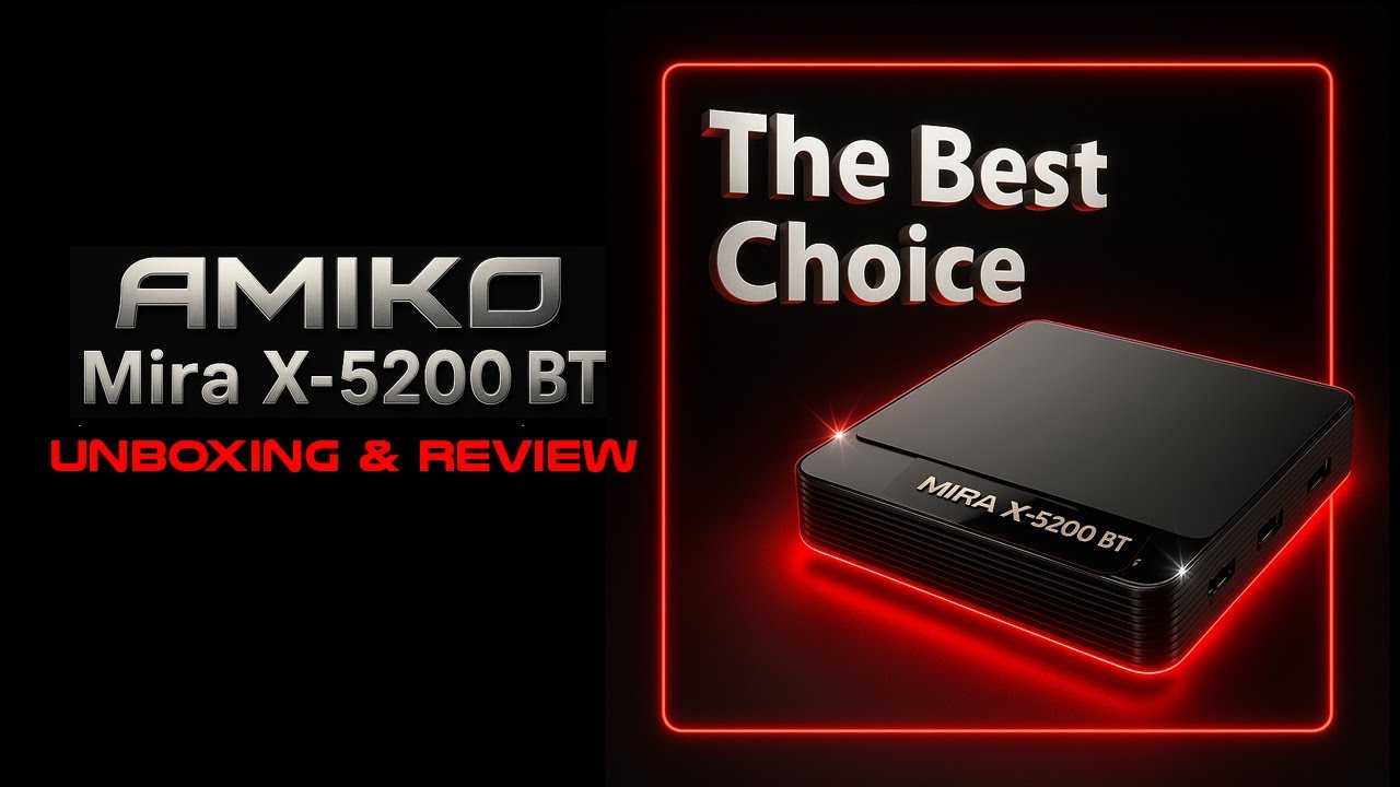 Amiko Mira X-5200 BT  Unboxing & Review