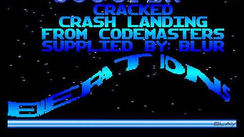 Scoopex   Crash Landing mp4 HYPERSPIN AMIGA INTRO CRACKTRO DEMO COMMODORE NOT MINE VIDEOS