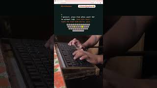 Keyboard on Fire 🔥 88 WPM Fast Typing Short! #typing #fasttyping #typingtest #raushantypingmaster
