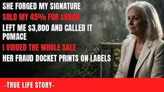 My Sister-In-Law Forged My Signature, Sold My 45% For $680K, Left Me $3,800. So I Voided It