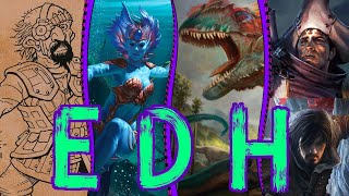 No Docksides Needed - EDH Gameplay - Gishath Vs Kiora Vs Jan Jansen Vs Wernog/Elmar