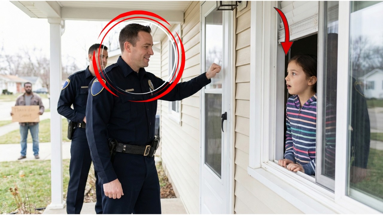 فتاة صغيرة تعطي شطيرتها لرجلٍ مشرّد، وفي اليوم التالي يطرق رجال الشرطة باب منزلها..