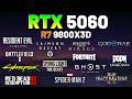 RTX 5060 + RYZEN 7 9800X3D - Test in 12+ Games