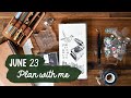 Plan with me: June 2023 | Planner Flip-through and Hobonichi Weeks Set Up with Pion PET Tape