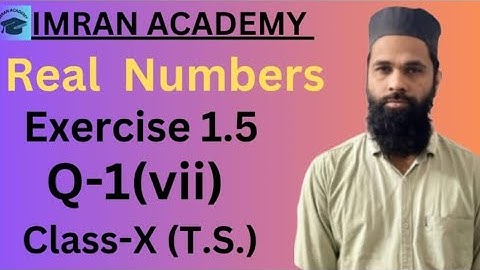 Real Numbers, Exercise 1.5, Q-1(vii), class 10, #ssc #green board #education