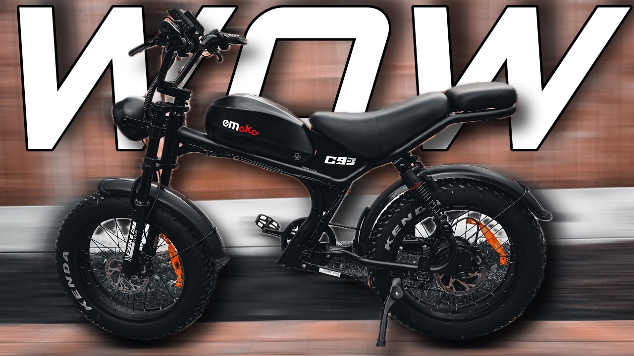 Emoko C93 48V Fast Moped-style Ebike Fat Tire 1000w Motor for