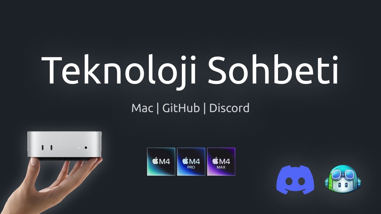 Teknoloji Sohbeti | GitHub Spark, M4 Mac Mini, Discord Sunucumuz - YouTube