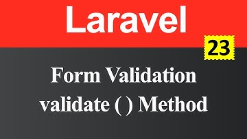 Form Validation using validate method in Laravel (Hindi)