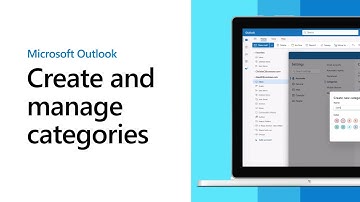 Create and manage categories in the new Outlook for Windows