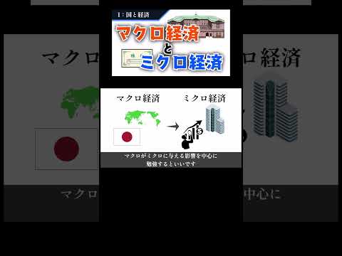 マクロ経済、ミクロ経済とは？何を勉強したらいいの？#お金 #お金を増やす #投資の大原則 #投資