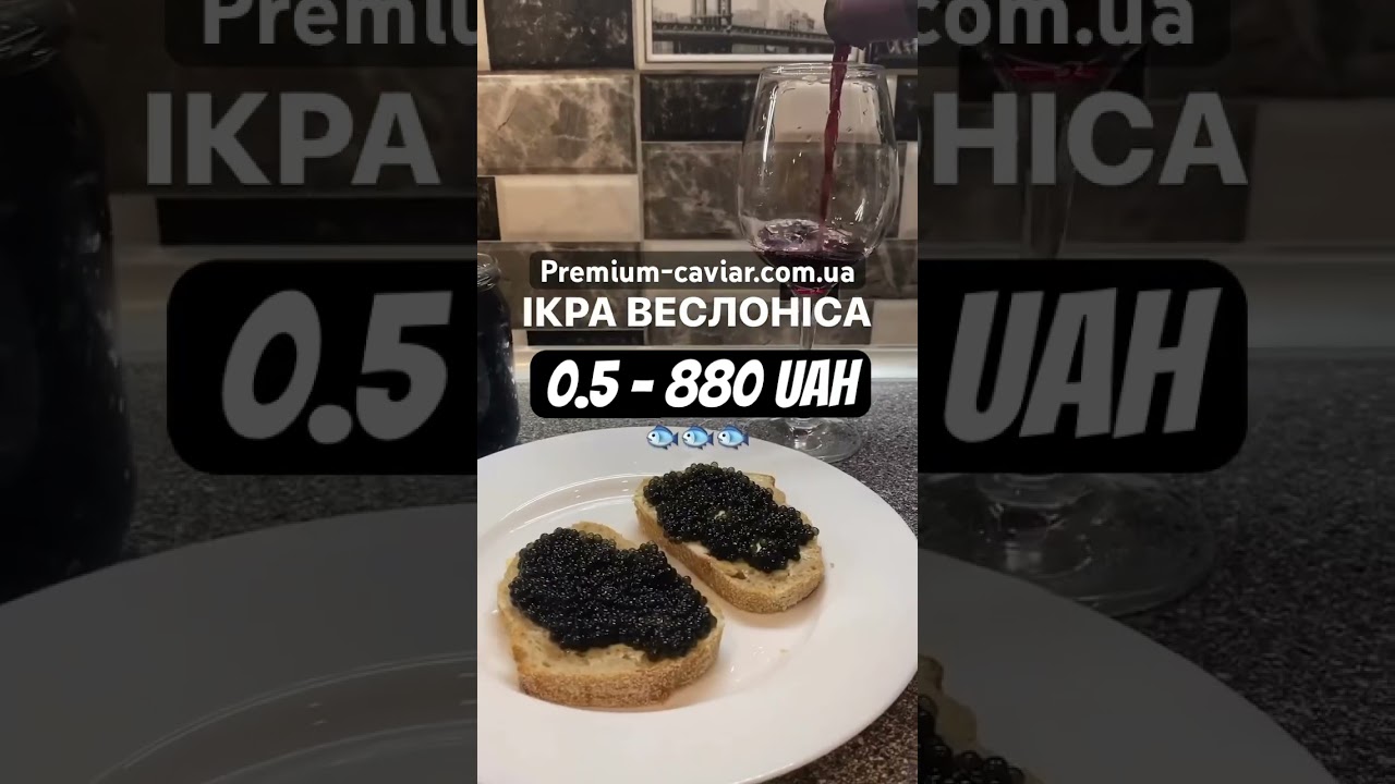 Ікра Веслоніса | Ікра Чорна | Premium Caviar UA
