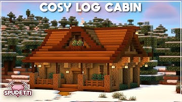 Minecraft: How to Build a Cosy Log Cabin [Easy Tutorial] 2020