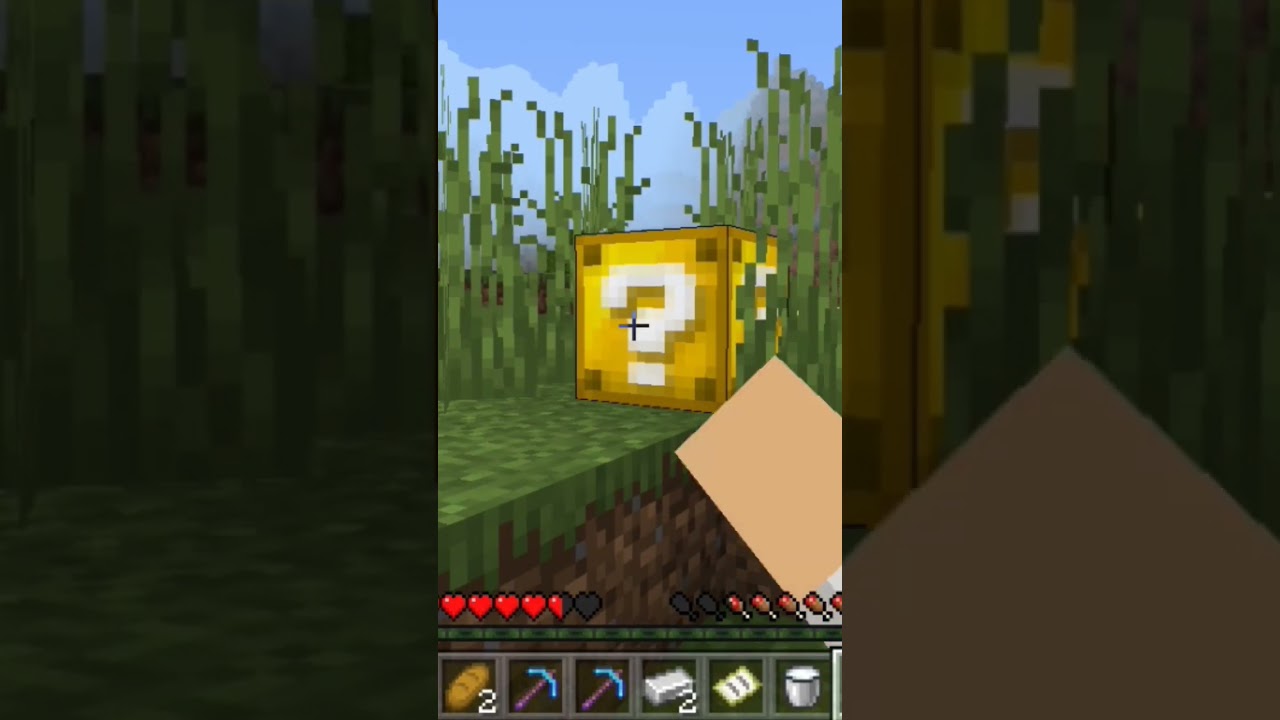 maincraft but it's luckblock rain...