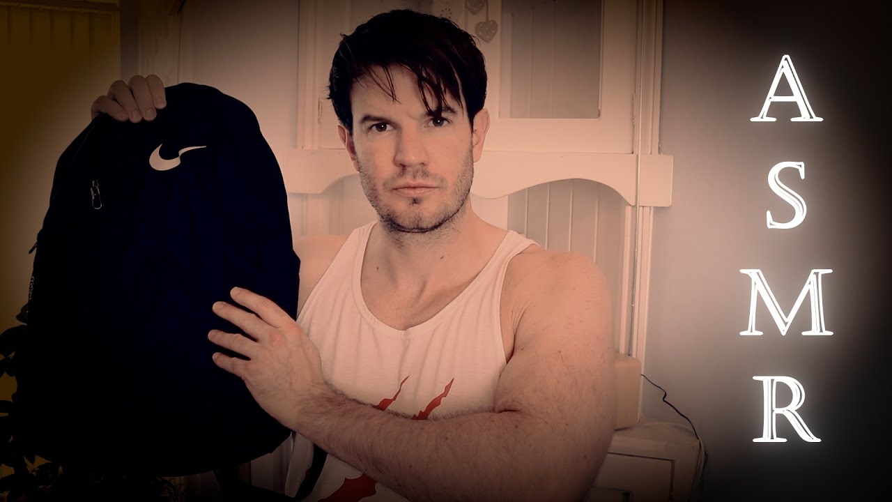 ASMR - What's in my Gym Bag - Male - Whispering