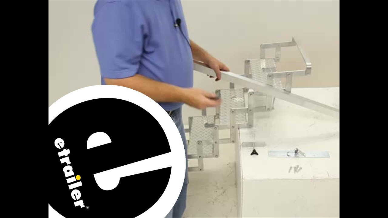 etrailer | Feature Review Folding Hand Rail for Brophy RV Scissor Stairs