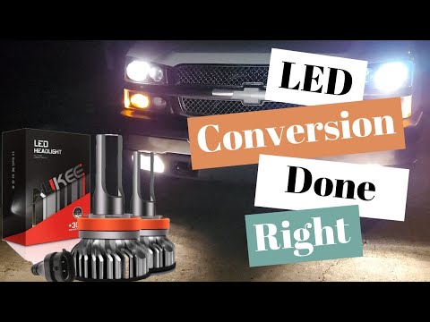 Aukee LED Headlight Bulbs, 50W 6000K 10000 Lumens Review 99-06 Silverado/Sierra