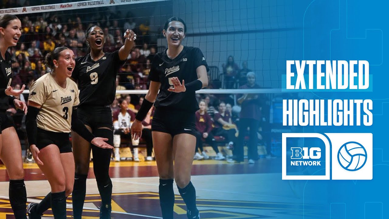 Purdue at Minnesota | Extended Highlights | Big Ten Volleyball | 11/26/2025