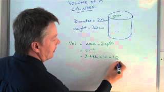 How to work out the volume of a cylinder