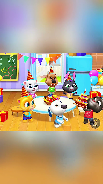 Tom & Ginger Are Angry! Hank Dropped the Birthday Cake ๐๐ก #mytalkingtomfriends #funny #gaming