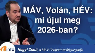Download Lagu MÁV, Volán, HÉV: mi újul meg 2026-ban? Hegyi Zsolt, Inforádió, Aréna MP3