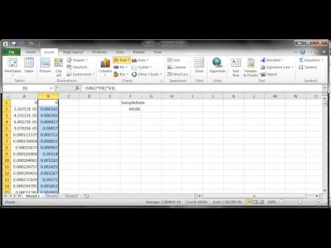 Software Synthesizer Algorithm Analysis With Excel  Part 1