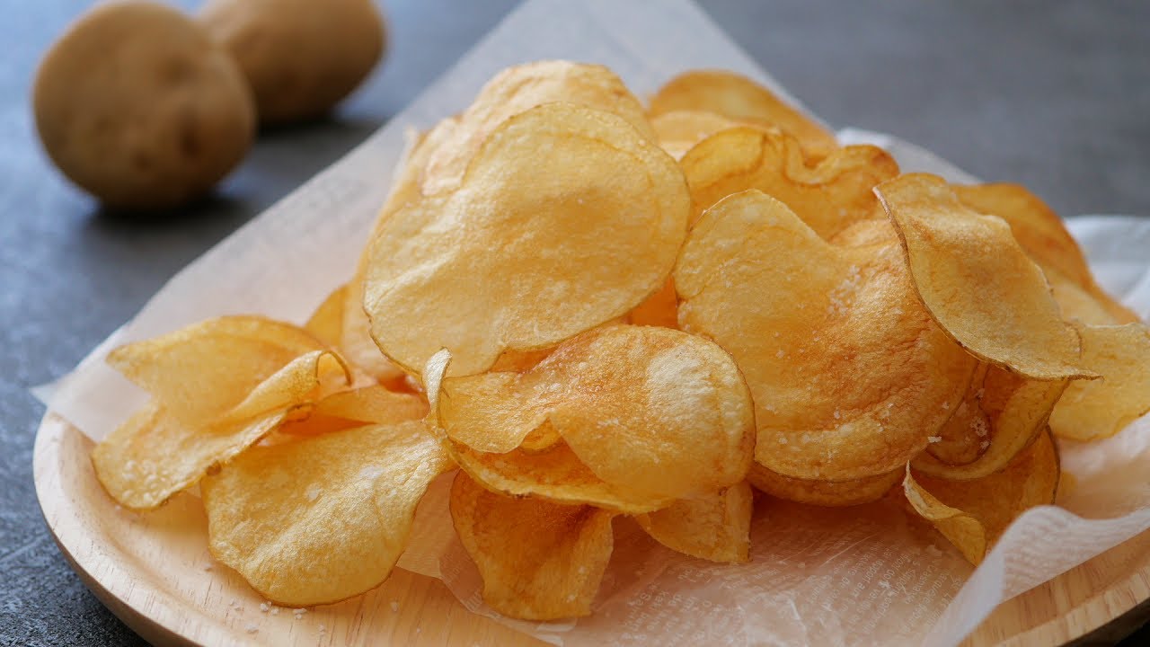 「まるめし」旨すぎて笑顔♡おうちで揚げたて新じゃがポテトチップス! 素材の味で激うま♪ | Home made Crispy Potato chips