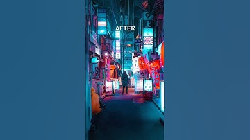 Cyberpunk Inspired Edit with Lightroom #shorts #lightroom