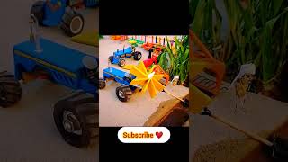 DIY homemade mini tractor work | DIY mini project | #diy #diytractor #handmade #science #shorts