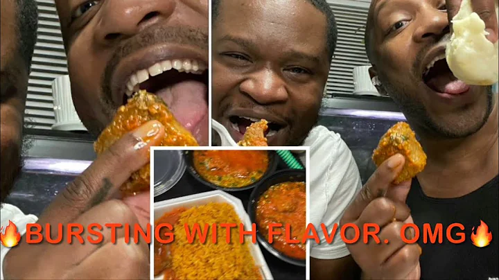 🔥🔥WATCH NOW. FIRST TIME TRYING AFRICAN FOOD| MUKBANG | FUFU | JOLLOF RICE | EGUSI SOUP | OKRA SOUP