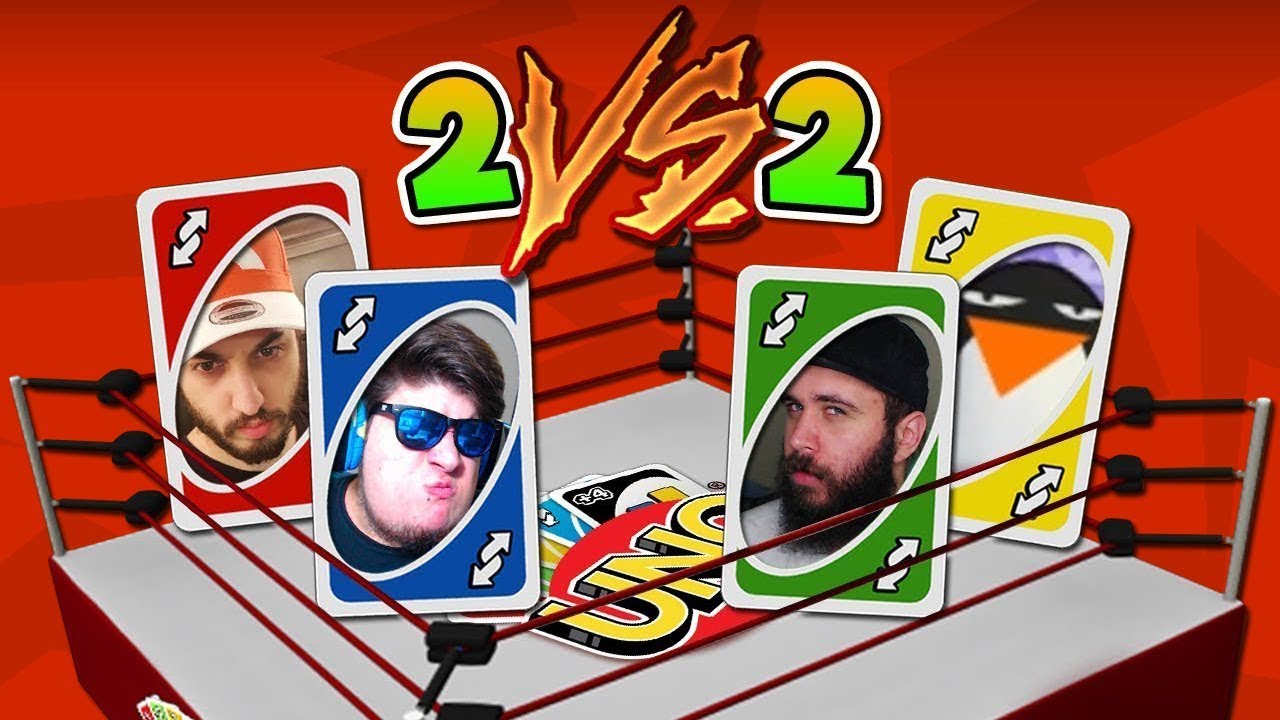 UNO 2 VS 2 A COPPIE! - UNO Funny Moments - YouTube