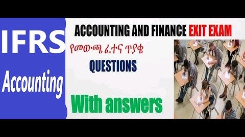 Exit Exam Student guideline | Exit Exam | Accounting and finance