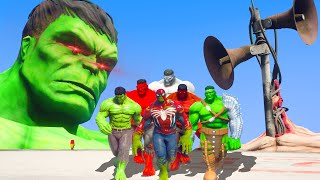 Team Hulk FOUND Giant Angry Siren Head Army - Hulk 2099 \& Grey Hulk \& Hulk Thor