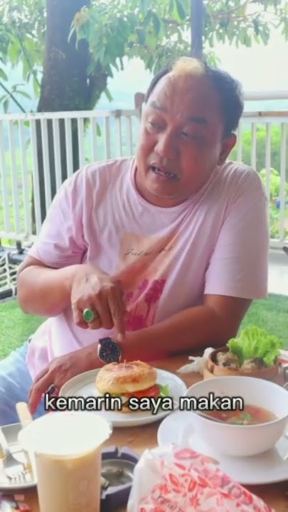 Azis Gagap Makan Burger di Nuansa Alam #tanahmurah #investasimurah #kavlingnuansaalampuncakdua