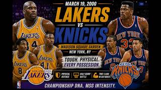 Lakers vs Knicks 2000 | Shaq & Kobe Win Physical Battle at MSG