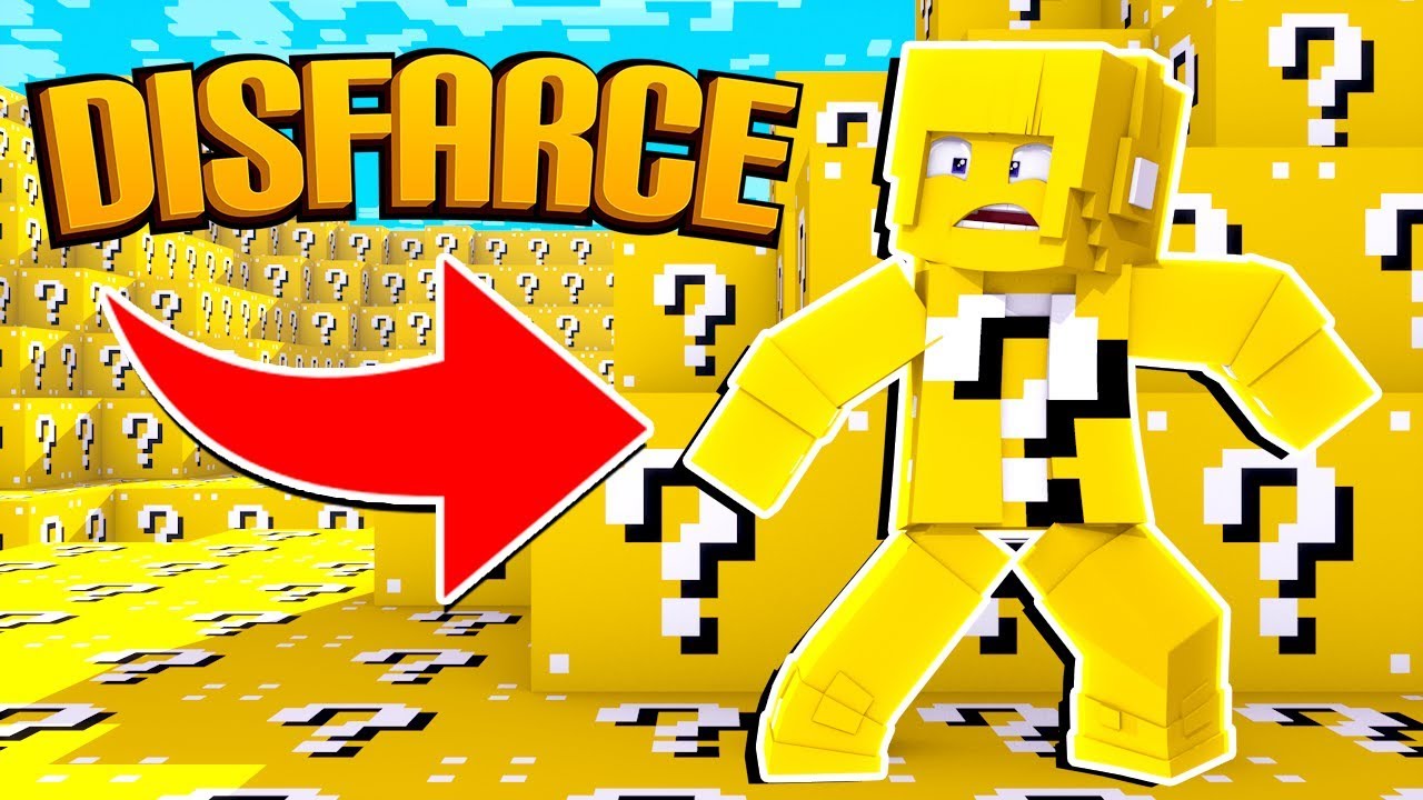 Minecraft: DISFARCE DE LUCKY BLOCK - (Esconde-Esconde 